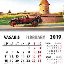 2019-ųjų kalendoriuje – istoriniai automobiliai