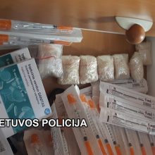 Klaipėdoje rastų narkotinių medžiagų vertė nelegalioje rinkoje gali viršyti 18 tūkst. eurų