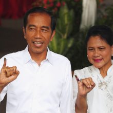 Indonezijos prezidentas J. Widodo perrinktas antrai kadencijai