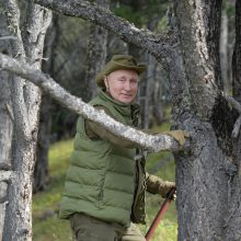 Neįprastas V. Putino gimtadienis: surengė demonstratyvią fotosesiją