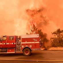 Kalifornijoje ugniagesiai kovoja su didžiuliais miškų gaisrais