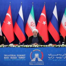 Iranas, Rusija ir Turkija susitarė – drauge mėgins stabilizuoti padėtį Sirijos Idlibe