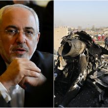 Irano diplomatijos vadovas: žmonėms buvo meluojama dėl lėktuvo katastrofos
