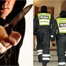 Incidentas Vilniuje: užpuolikas, grasinęs peiliu, pavogė moters mobilųjį telefoną