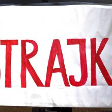 Antrą dieną streikuojantys Lenkijos mokytojai nori derybų su vyriausybe