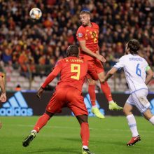 Belgijos futbolininkai užsitikrino vietą Europos čempionate