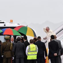 Popiežius Pranciškus Mauricijuje užbaigia kelionę po Afrikos šalis