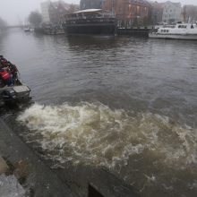 Dėl teršalų Klaipėdos Danėje ekstremali situacija dar neatšaukiama