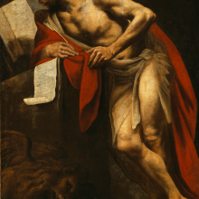 Pietro della Vecchia. Evangelistas Morkus, Venecijos globėjas. Apie 1650 m