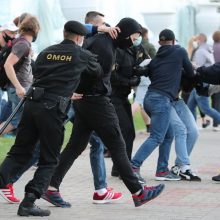 Baltarusijoje per demonstracijas sulaikyta virš 200 žmonių