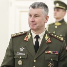 Kariuomenės vadas padėkojo JAV generolui už jų karių buvimą Lietuvoje per „Zapad“