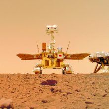 Marsaeigis palieka Raudonojoje planetoje „Kinijos pėdsaką“