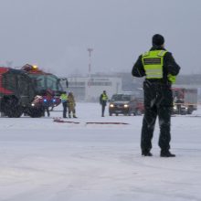 Vilniaus oro uoste – pratybos imituojant avarinį lėktuvo nusileidimą