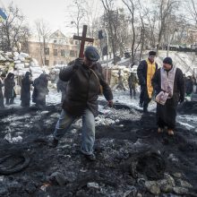 Ukrainos milicija neigia prisidėjusi prie protestuotojų žūties