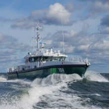Ministrė pristatant naujus VSAT laivus: Lietuva diktuoja sienos apsaugos standartą