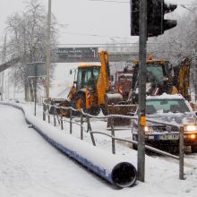 Po vandentiekio avarijos Vilniuje – geros žinios vairuotojams