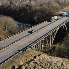 Automagistralėje Vilnius–Kaunas bus statomas laikinas tiltas per Kruną