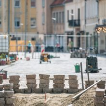 Intensyvūs darbai Vilniaus gatvėje: iki Liepos 6-osios planuojama užbaigti vieną etapą