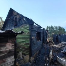 Iš Šančių – pranešimas apie degantį namą: išskubėjo gausios ugniagesių pajėgos