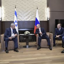 Rusijos lyderis ir Izraelio premjeras aptars ir Sirijos problemas