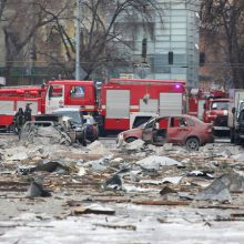 Karas Ukrainoje: Kijevas sulaukė pirmojo stipraus smūgio – atakuotas televizijos bokštas