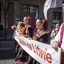 Sostinės gatvėse Lietuvos lenkai paminėjo Gegužės 3-iosios Konstitucijos metines