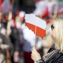 Sostinės gatvėse Lietuvos lenkai paminėjo Gegužės 3-iosios Konstitucijos metines