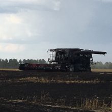 Į Kauno rajoną lėkė gausios ugniagesių pajėgos: degė 200 hektarų javų laukas