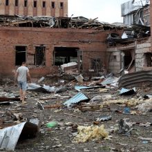 Naktį okupantai apšaudė Mykolajivą, nugriaudėjo sprogimas