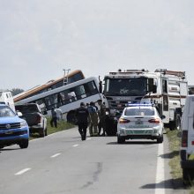 Autobusų kaktomuša Argentinoje, žuvo 13 žmonių
