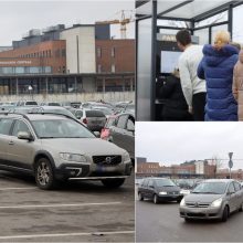 Nesklandumai dėl parkingo prie Kauno klinikų: neišleidžiami net ir susimokėję vairuotojai