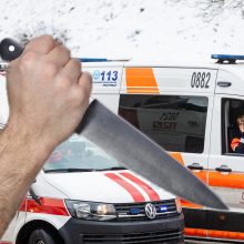 Išpuolis Vilniuje: neblaivus vyras grasino greitosios pagalbos medikams peiliu