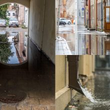 Liūties padariniai Kaune: užlieti namai ir biurai, trūkę vandentiekiai