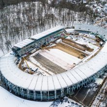 Viltys: Žaliakalnyje nuo pamatų atgyja Dariaus ir Girėno stadionas, atitiksiantis aukščiausios 4-osios UEFA kategorijos reikalavimus.