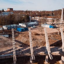 Kauno stadiono griovimo darbai baigti, statybininkai jungia aukštesnę pavarą
