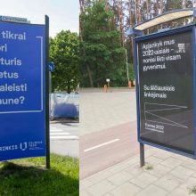 Kaunas į VGTU reklamas atsakė ir Vilniuje: kviečia čia atvykti ir pasilikti visam gyvenimui