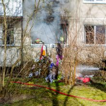 Kaimynai apie Kaune užsiliepsnojusį butą: to buvo galima tikėtis 