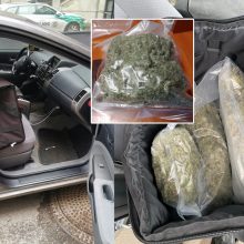Kauno kriminalistų rankose – apsukrus narkotikų „dileris“: įkliuvo su 2 kg  „žolės“