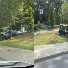 Vilniuje BMW smūgį į medį matę liudininkai: anksčiau laiko užsimanė į kapines?