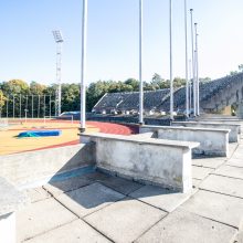 Renginiai pradėtame tvarkyti Kauno stadione užkliuvo Darbo inspekcijai