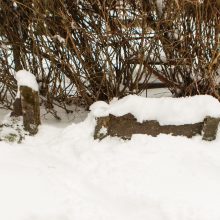 Išardė: šeimai svarbų antkapį savavališkai išmetė, dabar jį padengė sniegas.