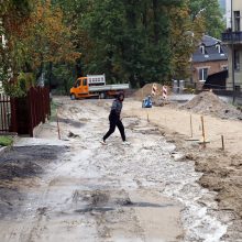 Kelionė namo rekonstruojama Žemaičių gatve – tik drąsiems