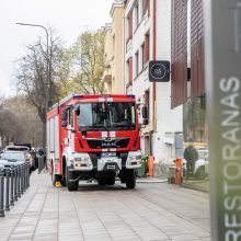 Pačiame Kauno centre – neeilinis gaisras