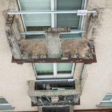 Miesto centre – tiksinti bomba: didžiausią nerimą kelia balkonai
