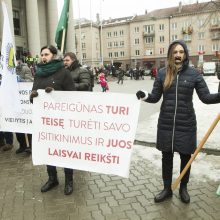 Svarstymai: kol kas neatskleidžiama, ar sostinėje surengta protesto akcija vyks ir prie Kauno vyriausiojo policijos komisariato.