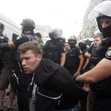 Per homoseksualų paradą Kijeve suimta dešimtys žmonių