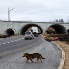 Uždaryta Amalių pervaža: eismas vyksta nauju tuneliu