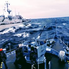 „Kuršis“ grįžo iš nuolatinės parengties NATO laivų grupės budėjimo