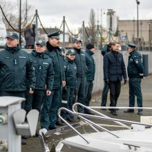 Pakrikštyti trys nauji uosto policijos laivai