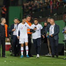 Portugalas C. Ronaldo Vilniuje pasižymėjo keturiais įvarčiais